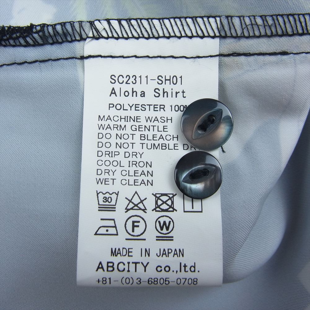 WIND AND SEA ウィンダンシー SC2311-SH01 アロハ ハワイアン オープンカラー シャツ ブラック系 S【極上美品】【中古】