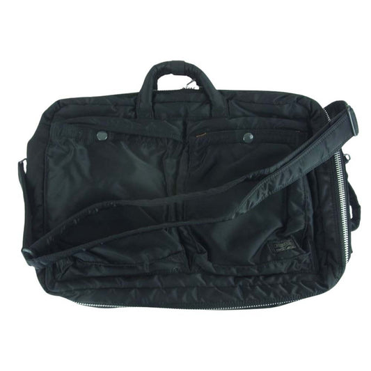 PORTER ポーター 622-76672 TANKER 3WAY BRIEFCASE タンカー ブリーフケース ショルダー バッグ リュック ブラック系【中古】