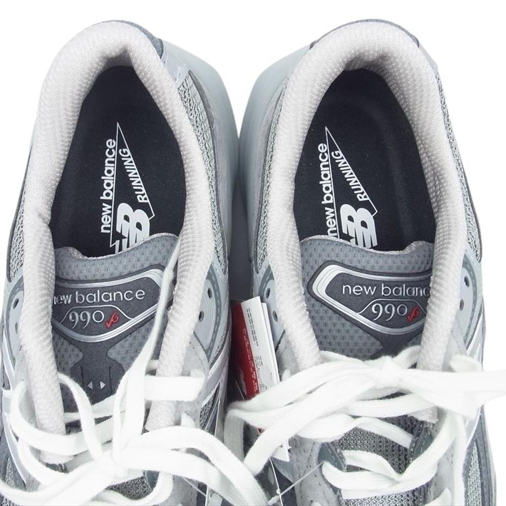 NEW BALANCE ニューバランス M990GL6 USA製 990 V6 スエード ローカット スニーカー グレー系 26.5cm【新古品】【未使用】【中古】