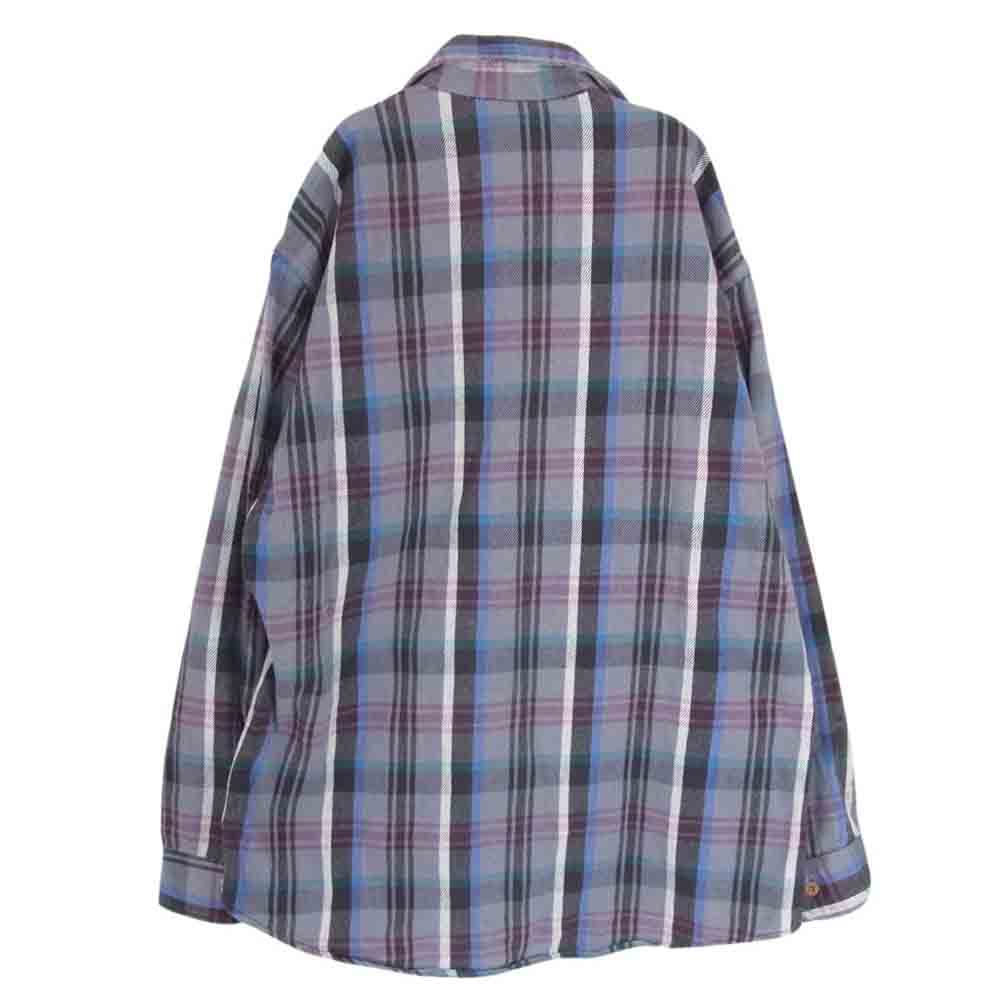 BIG MAC ビッグマック 90s 長袖 ヘビー ネルシャツ グレー系 16【中古】