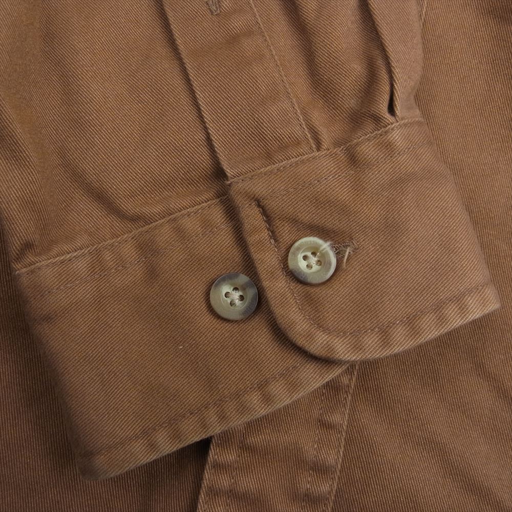 Carhartt カーハート S09BRN Work B.D shirt ボタンダウン 長袖 ワーク シャツ ブラウン系 XL【中古】