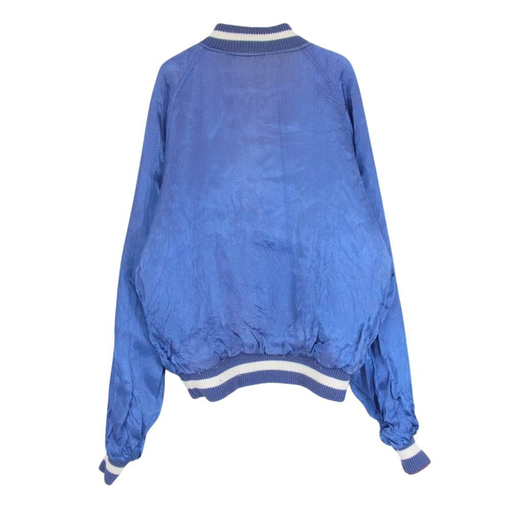パールダイバー 90s サテン キルティング スカジャン リバーシブル オレンジ系 M【中古】
