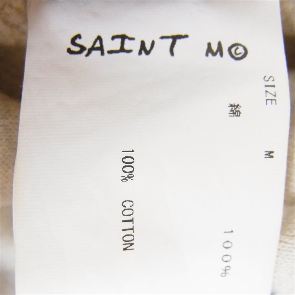 SAINT MICHAEL セントマイケル 22SS SM-S22-0000-083 × DENIM TEARS デニムティアーズ HOODIE 総柄 プリント フーディ プルオーバー パーカー グレー系 M【中古】