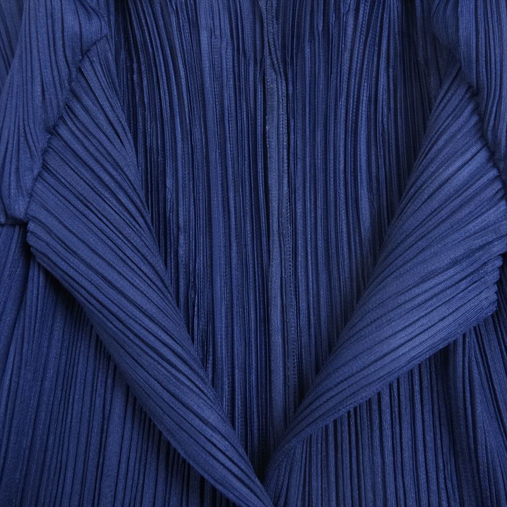 PLEATS PLEASE プリーツプリーズ イッセイミヤケ PP63-JD511 プリーツ加工 テーラード ジャケット パープル系 3【中古】