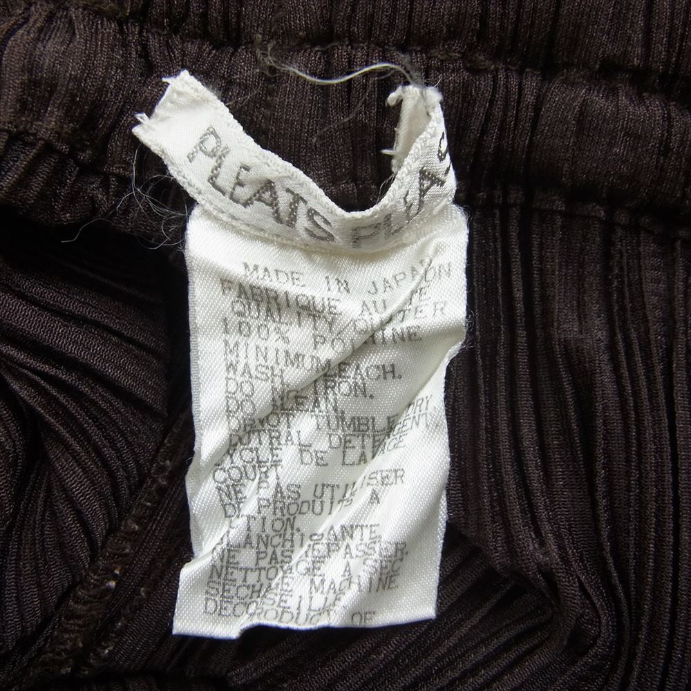 PLEATS PLEASE プリーツプリーズ イッセイミヤケ PP84-JF143 プリーツ加工 ロング ストレート パンツ ブラウン ブラウン系 1【中古】