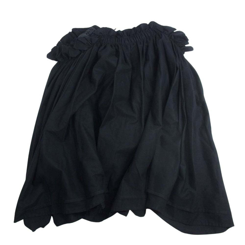 COMME des GARCONS コムデギャルソン AD2020 3G-S010 noir kei ninomiya ノワールケイニノミヤ フリル ギャザー チュール スカート ブラック系 S【美品】【中古】