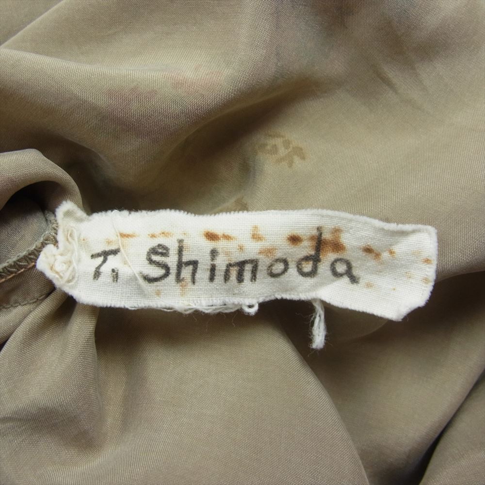 リバティハウス 総柄 オープン アロハシャツ ベージュ系【中古】