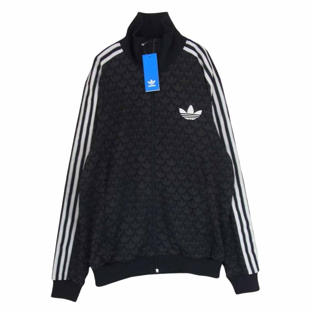 adidas アディダス IP6982 Originals オリジナルス トラックジャケット モノグラム 総柄 ジャージ ブラック系 2XL【極上美品】【中古】