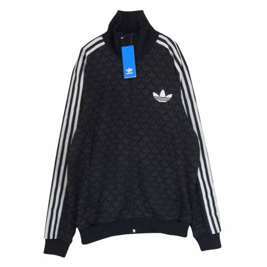 adidas アディダス IP6982 Originals オリジナルス トラックジャケット モノグラム 総柄 ジャージ ブラック系 2XL【極上美品】【中古】
