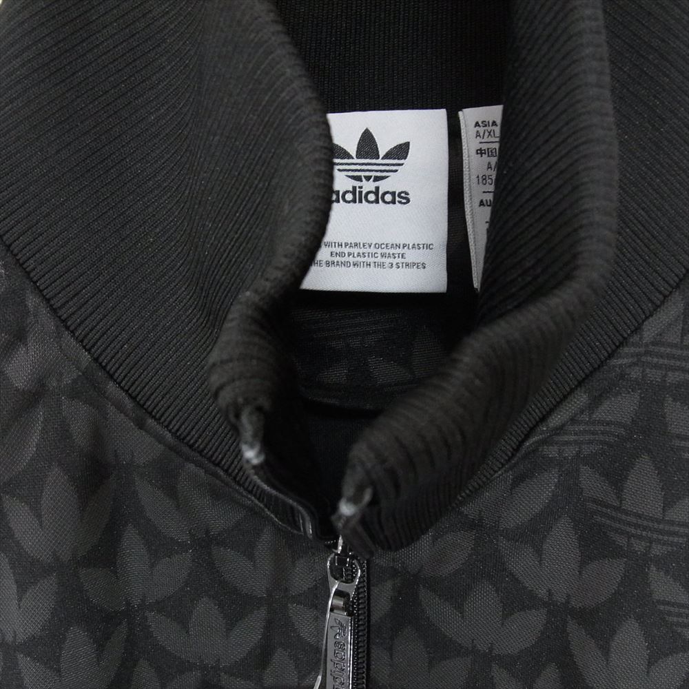 adidas アディダス IP6982 Originals オリジナルス トラックジャケット モノグラム 総柄 ジャージ ブラック系 2XL【極上美品】【中古】