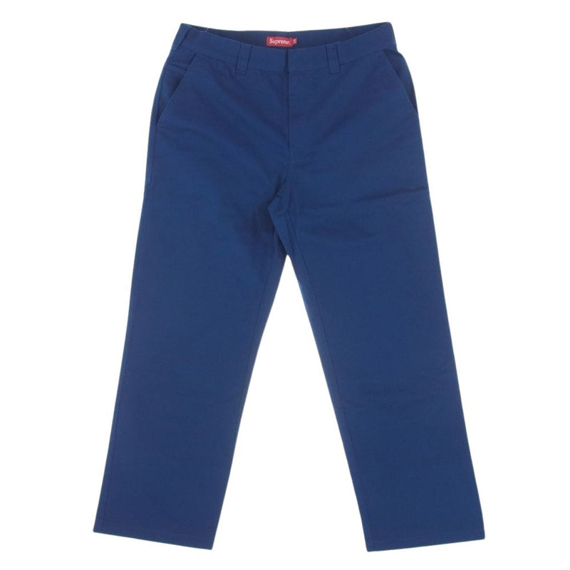 Supreme シュプリーム Work Pant Navy ワークパンツ モスグリーン系 34【極上美品】【中古】