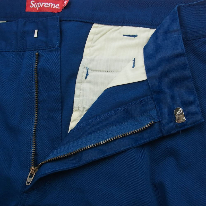 Supreme シュプリーム Work Pant Navy ワークパンツ モスグリーン系 34【極上美品】【中古】