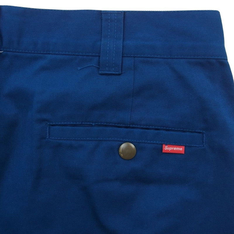 Supreme シュプリーム Work Pant Navy ワークパンツ モスグリーン系 34【極上美品】【中古】