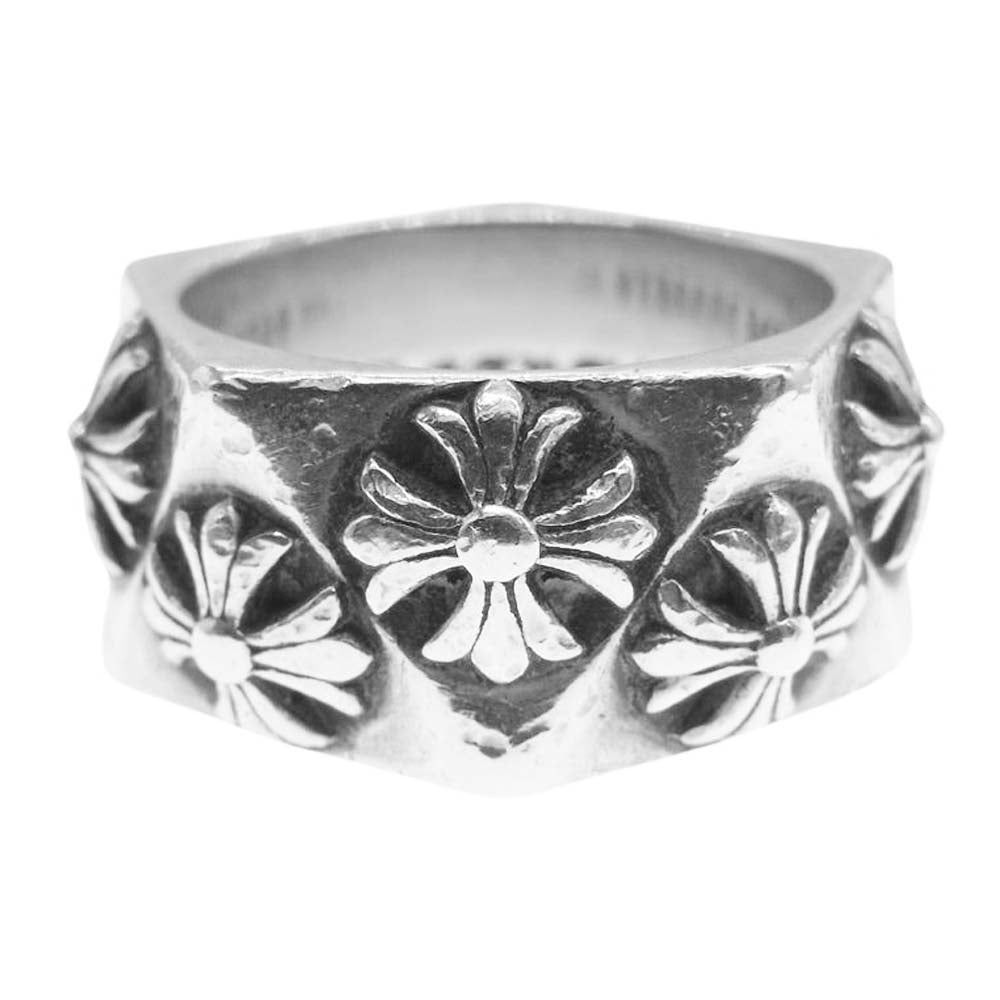 CHROME HEARTS クロムハーツ（原本無） Pentagon Ring CHプラス クロス ペンタゴン リング 17号【中古】