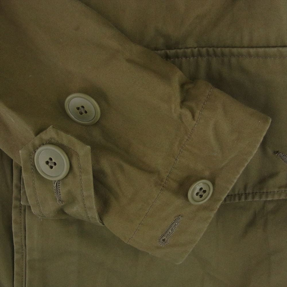 snowpeak スノーピーク JK-16AU110 VENTILE OVER COAT ベンタイル コットン オーバー フーデッド ロング コート ブラウン系 L【中古】