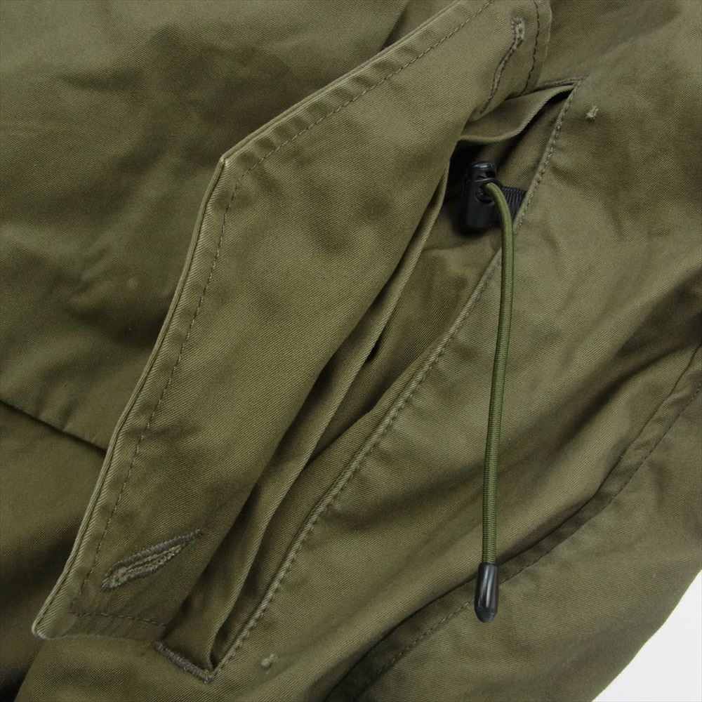 snowpeak スノーピーク JK-16AU110 VENTILE OVER COAT ベンタイル コットン オーバー フーデッド ロング コート ブラウン系 L【中古】