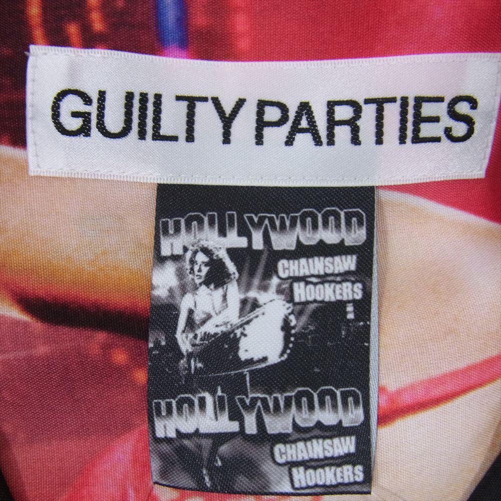 WACKO MARIA ワコマリア 23SS HOLLYWOOD S/S HAWAIIAN SHIRT TYPE-1 ハリウッド ハワイアンシャツ 半袖 アロハシャツ ピンク系 M【中古】