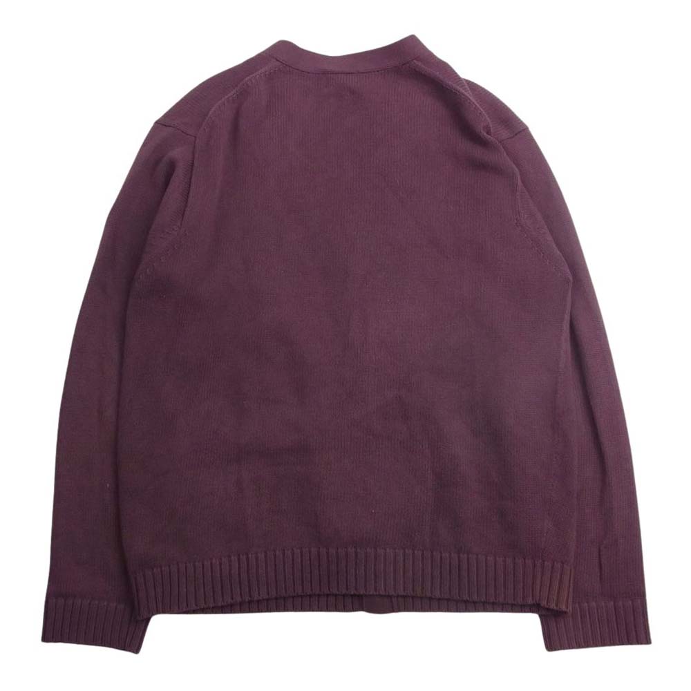 L.L.Bean エルエルビーン コットン カーディガン バーガンディー ワインレッド系【中古】