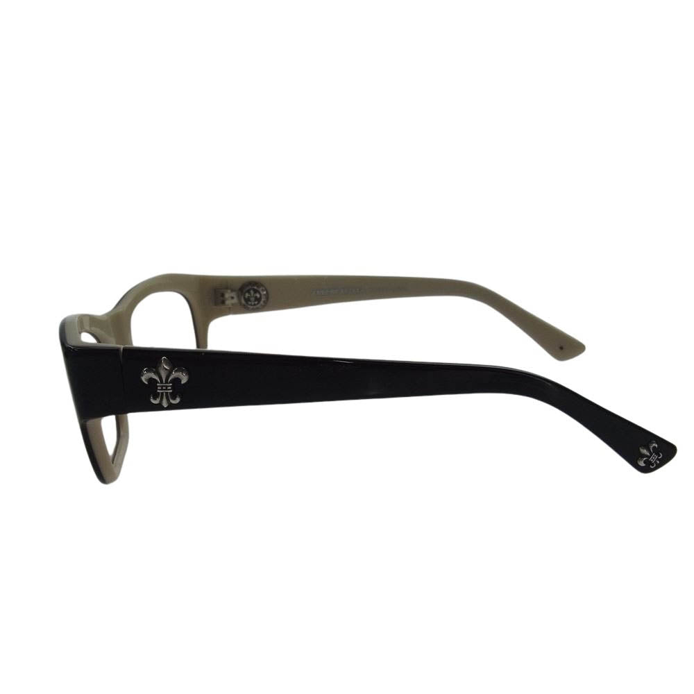 CHROME HEARTS クロムハーツ（原本無） 日本製 BLUE BALLZ color BT  51□22-135 度無し メガネ 眼鏡 ブラック系 オフホワイト系【中古】