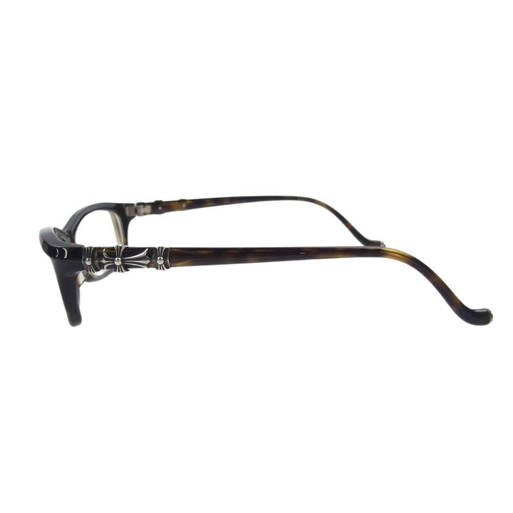 CHROME HEARTS クロムハーツ（原本無） BEARDED BABY-A 56□14-132 度入り メガネ 眼鏡 ブラウン系 56□14【中古】