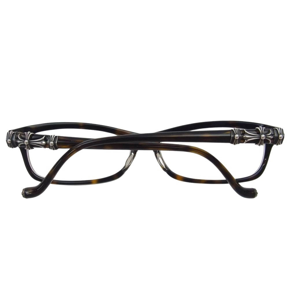 CHROME HEARTS クロムハーツ（原本無） BEARDED BABY-A 56□14-132 度入り メガネ 眼鏡 ブラウン系 56□14【中古】