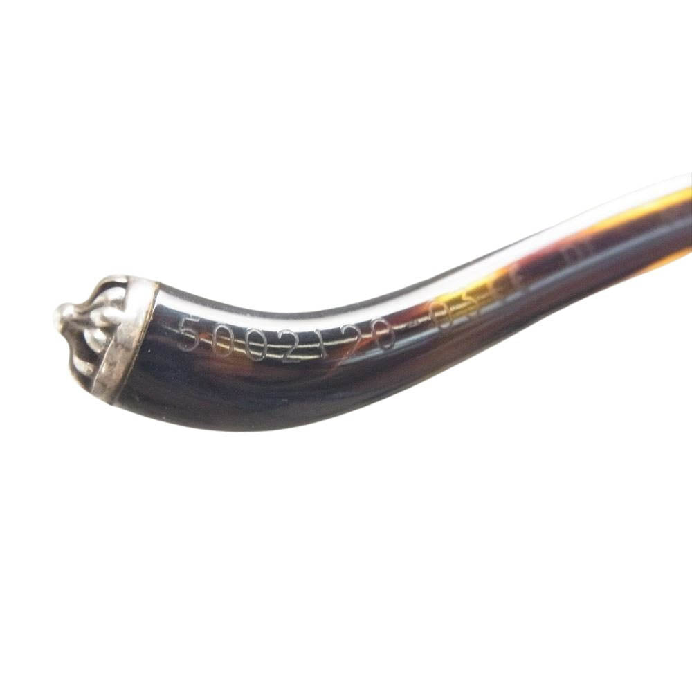 CHROME HEARTS クロムハーツ（原本無） BEARDED BABY-A 56□14-132 度入り メガネ 眼鏡 ブラウン系 56□14【中古】