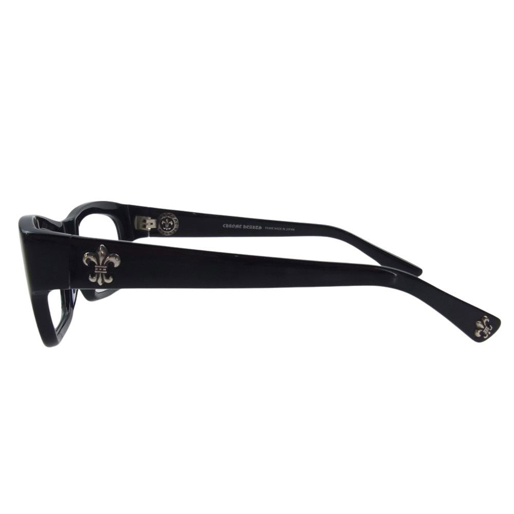 CHROME HEARTS クロムハーツ（原本無） 購入時証明書付属 日本製 BLUE BALLZ color BK 51□22-135 度無し メガネ 眼鏡 ブラック系【中古】