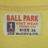 The REAL McCOY'S ザリアルマッコイズ JOE McCOY ジョーマッコイ BALL PARK Santa Fe プリント 半袖 Tシャツ イエロー系 36【中古】