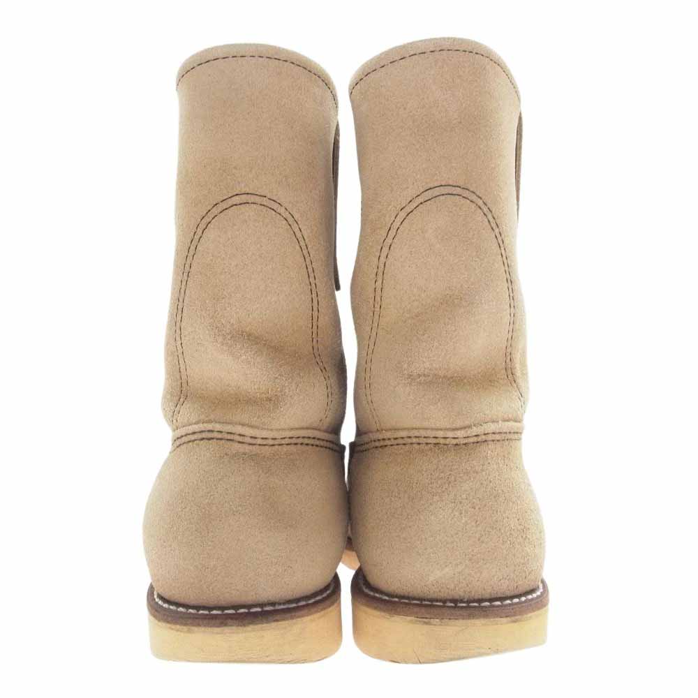 RED WING レッドウィング 8168 2010年製 PECOS BOOTS スエード ペコスブーツ ベージュ系 US8E【中古】