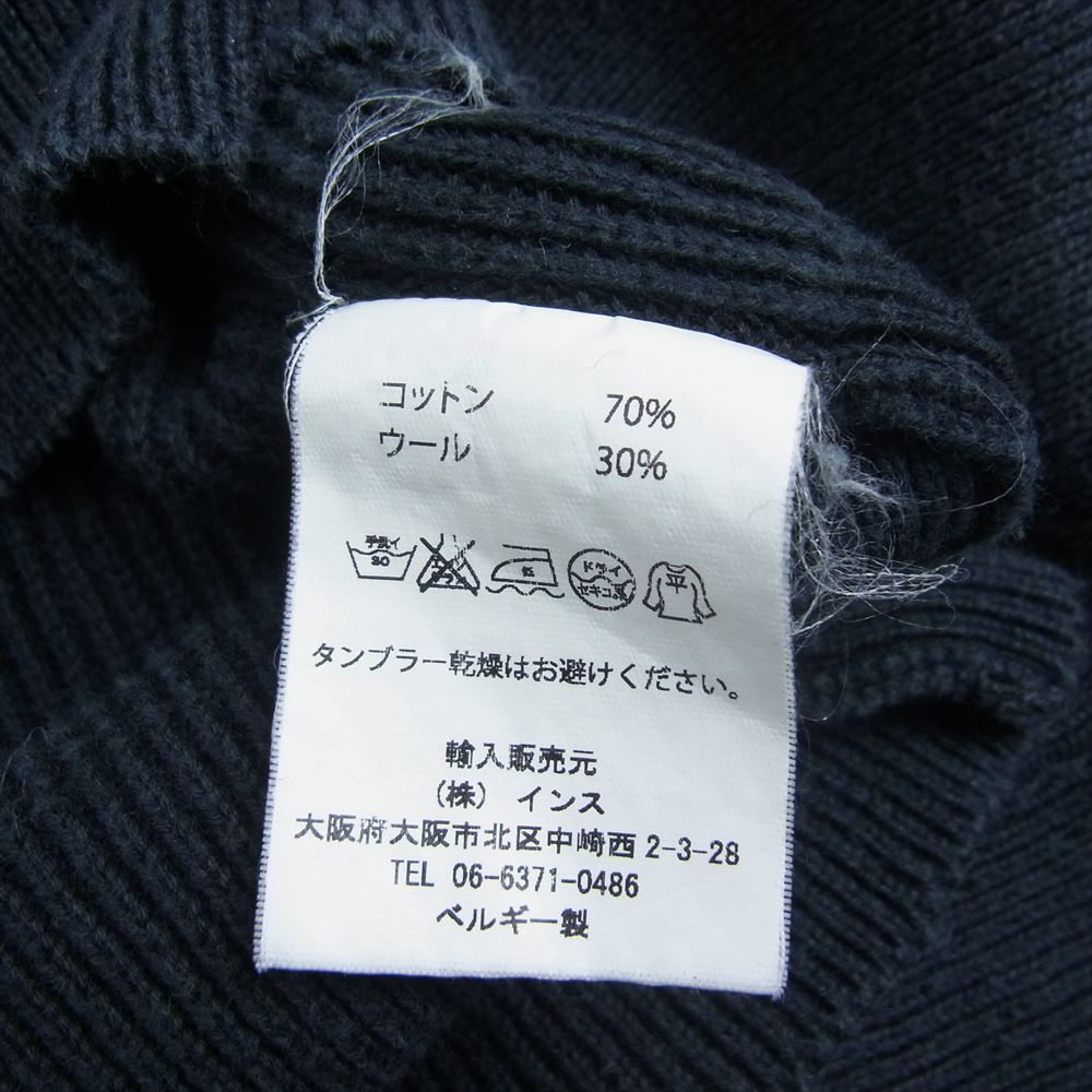 オープロジェクト ベルギー製 タートルネック リブ 長袖 ニット セーター ネイビー系 S【中古】