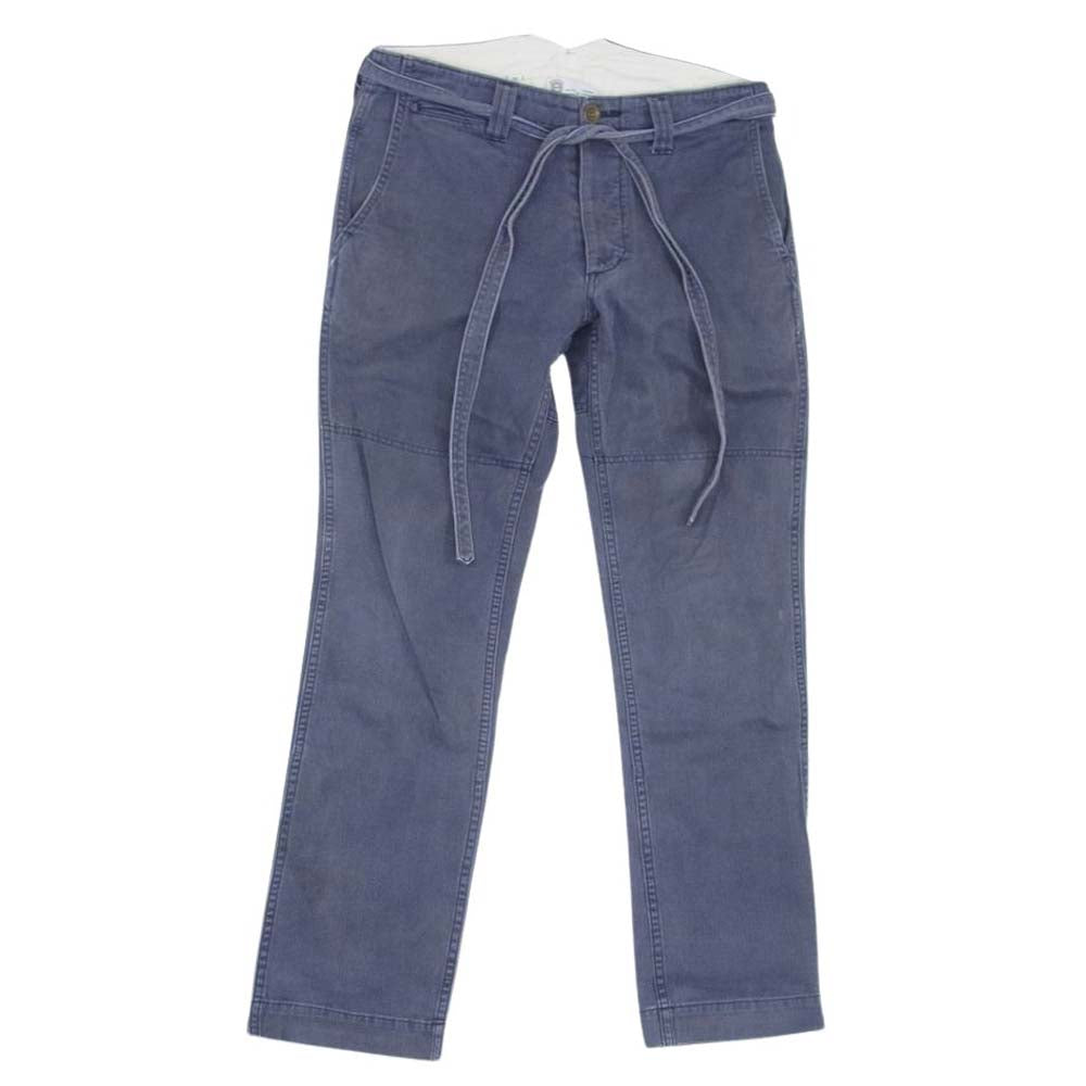 VISVIM ビズビム 0113105008006 13SS Slim Infantry Pants スリム インファントリー ベルト パンツ ネイビー系 1【中古】