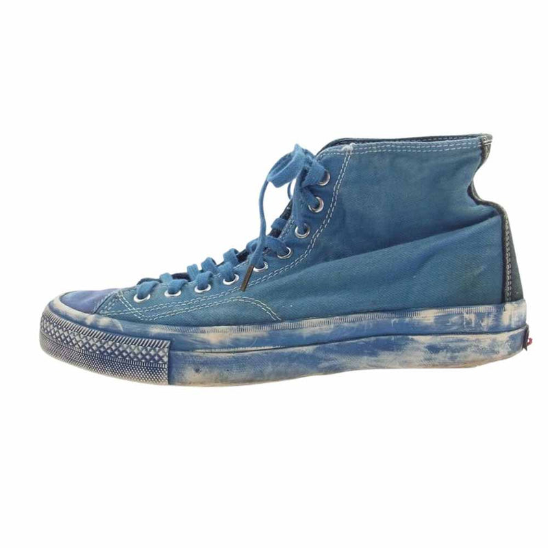 VISVIM ビズビム 14SS SKAGWAY HI DENIM INDIGO インディゴ デニム ハイカット スニーカー ブルー系 US9【中古】