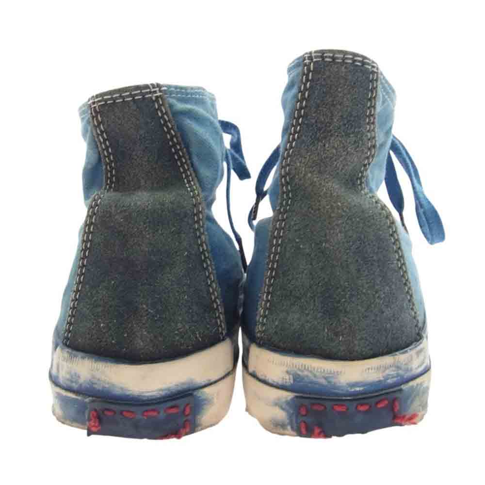 VISVIM ビズビム 14SS SKAGWAY HI DENIM INDIGO インディゴ デニム ハイカット スニーカー ブルー系 US9【中古】