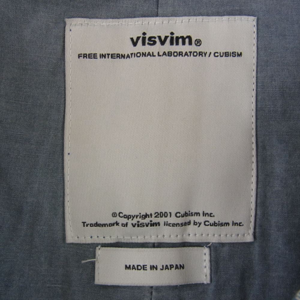 VISVIM ビズビム 0114105013011 14SS F.I.L EXCLUSIVE MIES COAT ギンガムチェック ミース コート ライトブルー系 1【中古】