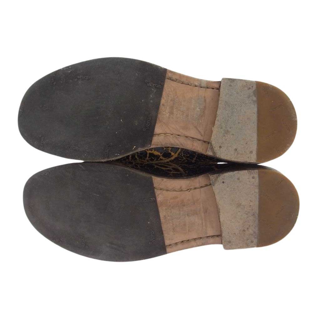 VISVIM ビズビム Hammond Folk レザー シューズ ブラック系 9【中古】