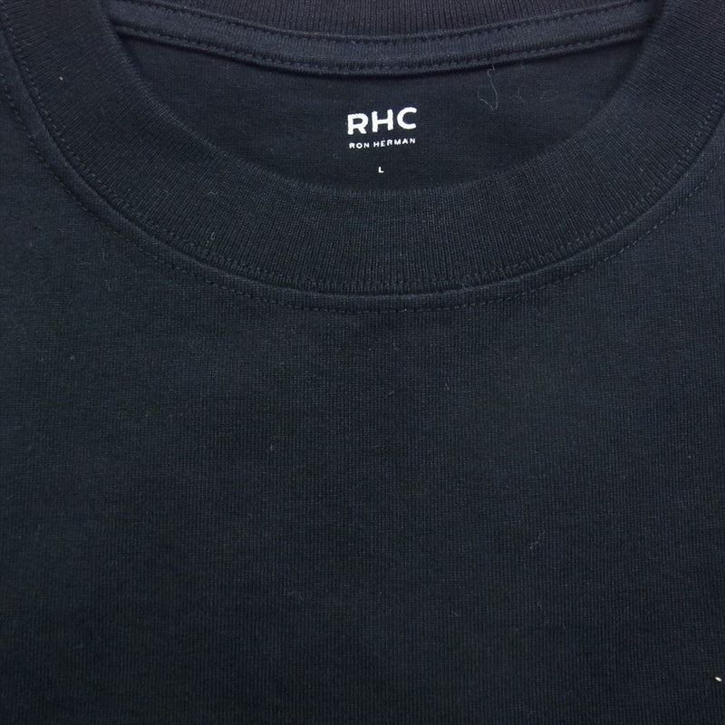 Ron Herman ロンハーマン 2920900412 RHC Ｗide Pocket Tee ワイド ポケット クルーネック 半袖 Tシャツ ブラック ブラック系 L【中古】