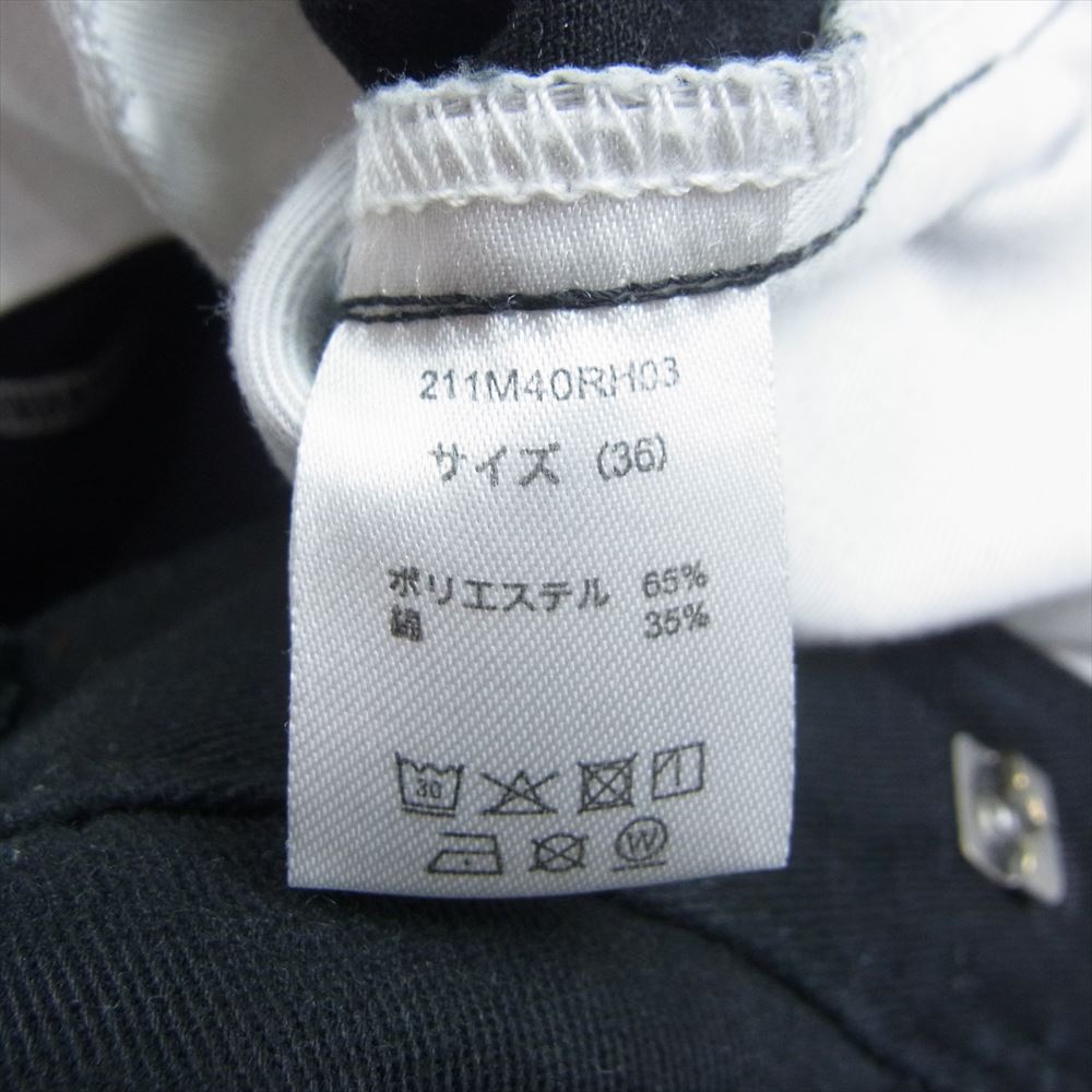 Ron Herman ロンハーマン 21SS 211M40RH03 × Dickies ディッキーズ 別注 WORK CHINO PANT ストレッチ ツイル ストレート ワーク チノ パンツ ブラック ブラック系 36【中古】