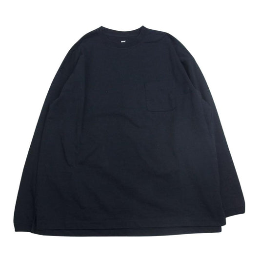 Ron Herman ロンハーマン 3120900164 RHC Wide Crew Neck Long Sleeve Tee ワイド クルー ネック 長袖 Tシャツ ブラック ブラック系 L【中古】