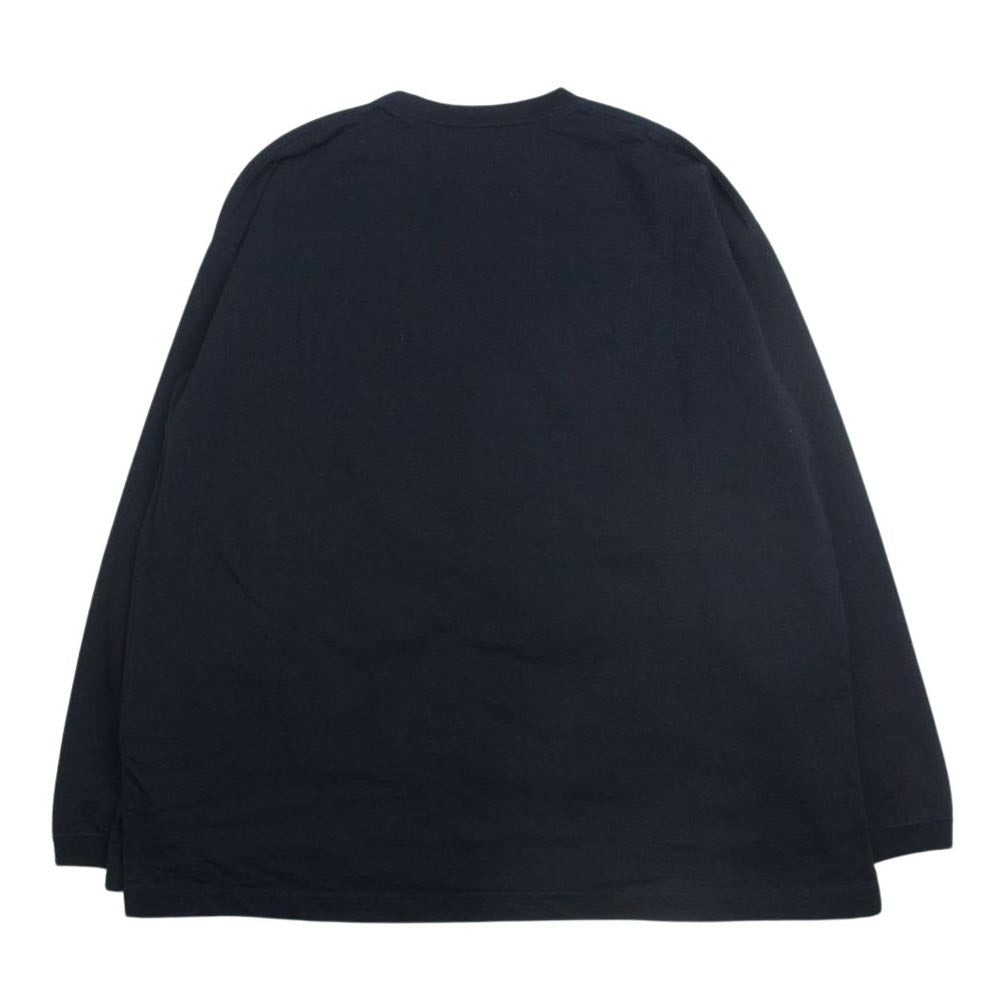 Ron Herman ロンハーマン 3120900164 RHC Wide Crew Neck Long Sleeve Tee ワイド クルー ネック 長袖 Tシャツ ブラック ブラック系 L【中古】