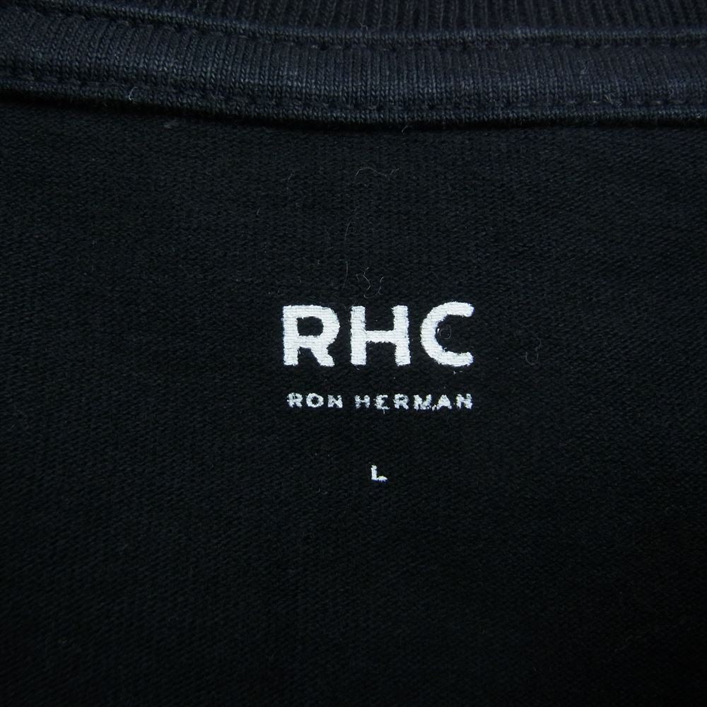 Ron Herman ロンハーマン 3120900164 RHC Wide Crew Neck Long Sleeve Tee ワイド クルー ネック 長袖 Tシャツ ブラック ブラック系 L【中古】