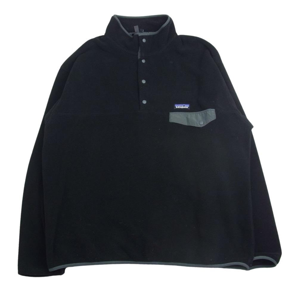 patagonia パタゴニア 21AW STY25580FA21 21年製 シンチラ スナップT フリース プルオーバー ジャケット XLサイズ ブラック系 XL【中古】