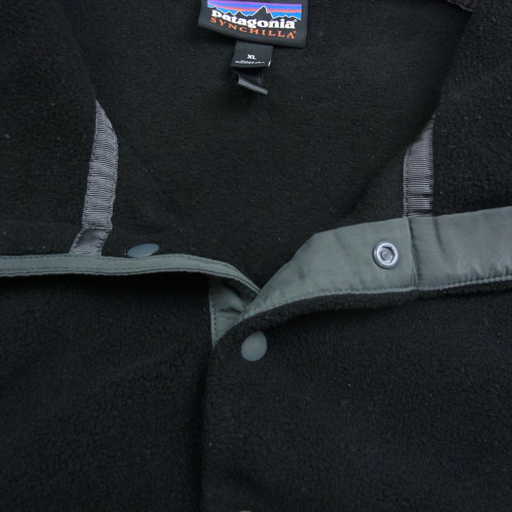 patagonia パタゴニア 21AW STY25580FA21 21年製 シンチラ スナップT フリース プルオーバー ジャケット XLサイズ ブラック系 XL【中古】