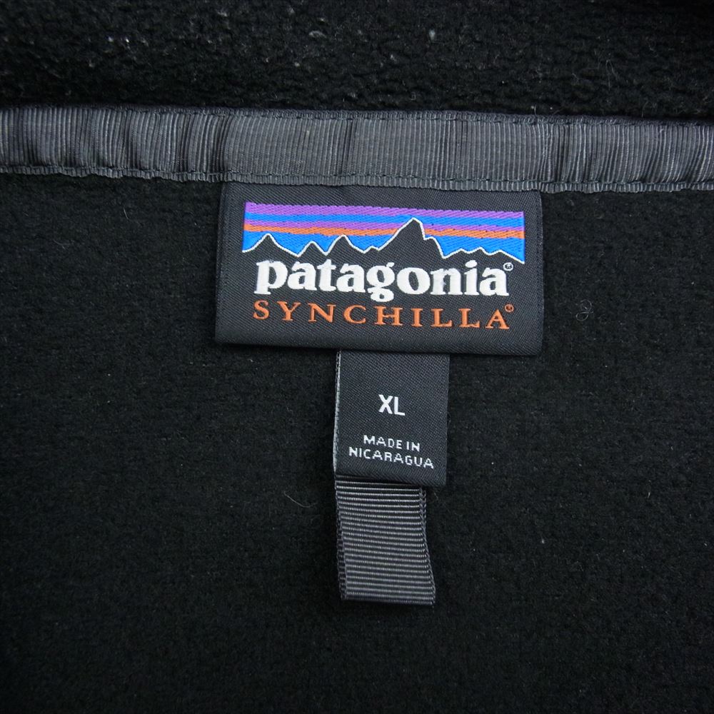 patagonia パタゴニア 21AW STY25580FA21 21年製 シンチラ スナップT フリース プルオーバー ジャケット XLサイズ ブラック系 XL【中古】