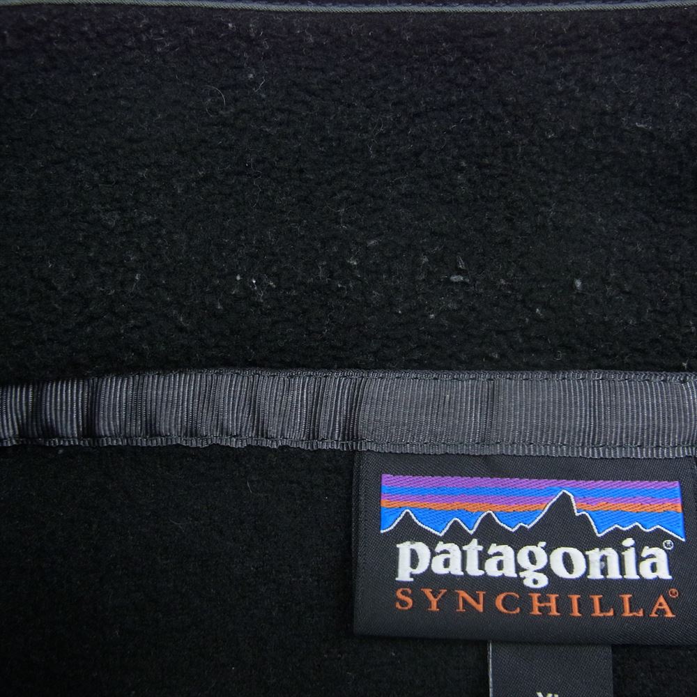 patagonia パタゴニア 21AW STY25580FA21 21年製 シンチラ スナップT フリース プルオーバー ジャケット XLサイズ ブラック系 XL【中古】