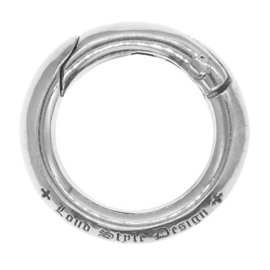 ISAMUKATAYAMA BACKLASH イサムカタヤマバックラッシュ LSD-003-R x Loud Style Design ラウドスタイルデザイン LSD O-RING シルバー925 丸型カラビナ キーリング シルバー系【中古】