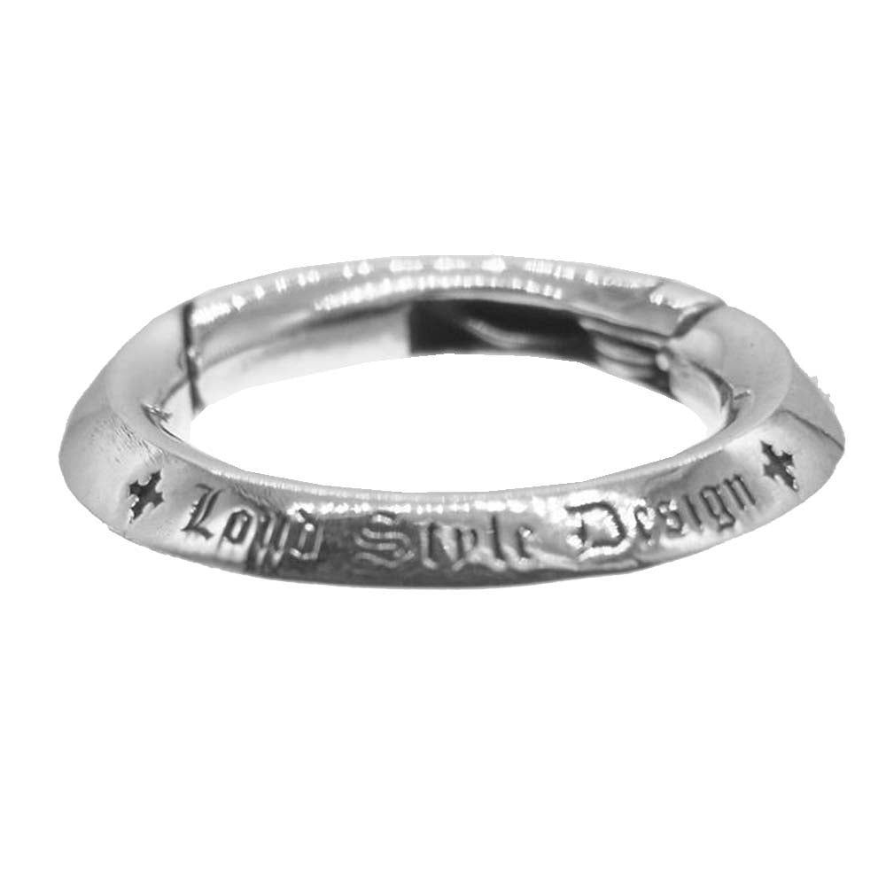 ISAMUKATAYAMA BACKLASH イサムカタヤマバックラッシュ LSD-003-R x Loud Style Design ラウドスタイルデザイン LSD O-RING シルバー925 丸型カラビナ キーリング シルバー系【中古】