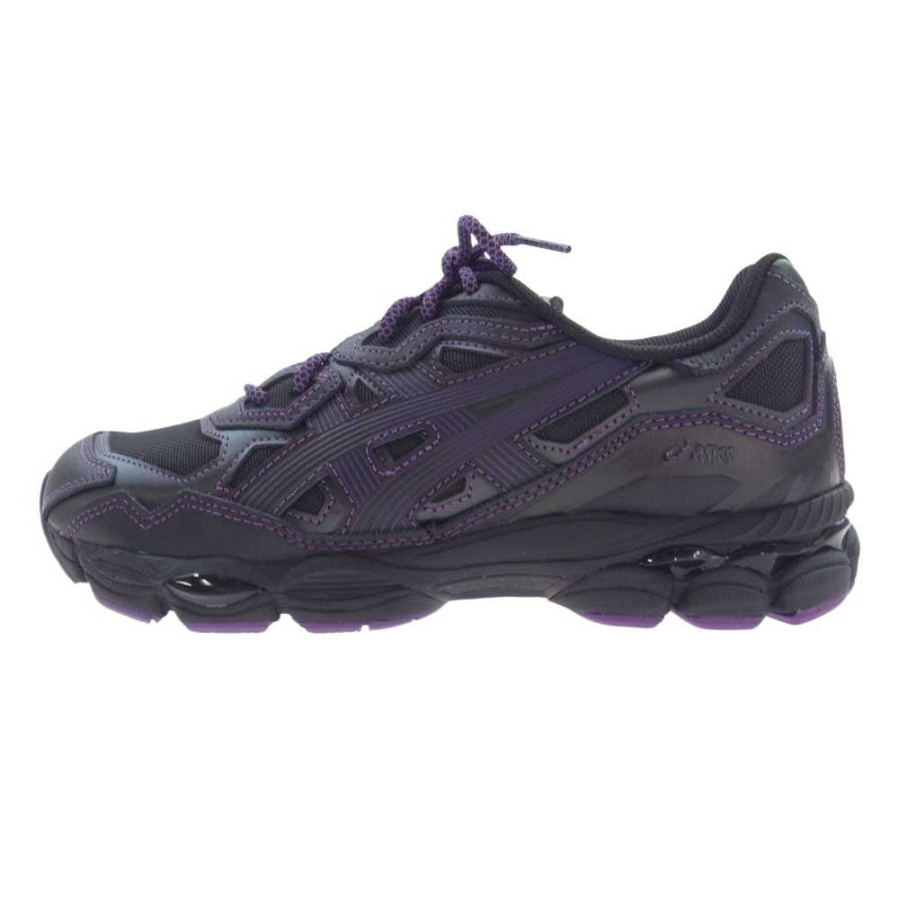 Needles ニードルス 1201B008-001 × ASICS アシックス GEL-NYC ゲル NYC スニーカー ブラック系 パープル系 25.5cm【極上美品】【中古】