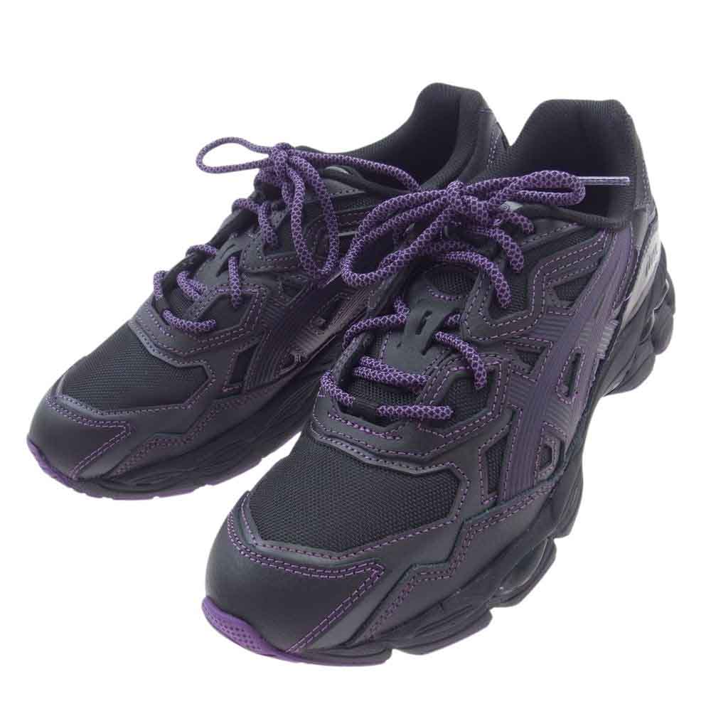 Needles ニードルス 1201B008-001 × ASICS アシックス GEL-NYC ゲル NYC スニーカー ブラック系 パープル系 25.5cm【極上美品】【中古】