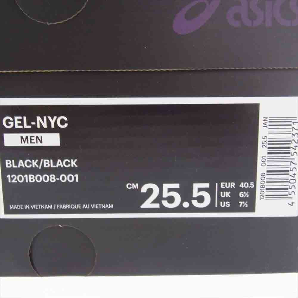 Needles ニードルス 1201B008-001 × ASICS アシックス GEL-NYC ゲル NYC スニーカー ブラック系 パープル系 25.5cm【極上美品】【中古】