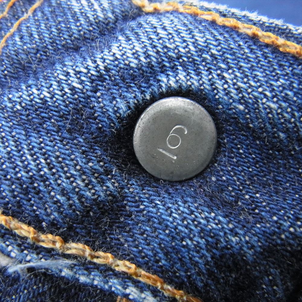 Levi's リーバイス ヴィンテージ オリジナル 501 66前期 ボタン裏刻印6 ビッグE ストレート デニム パンツ インディゴブルー系 サイズ表記無【中古】
